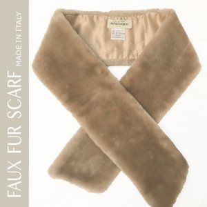 Beige Faux Fur Scarf